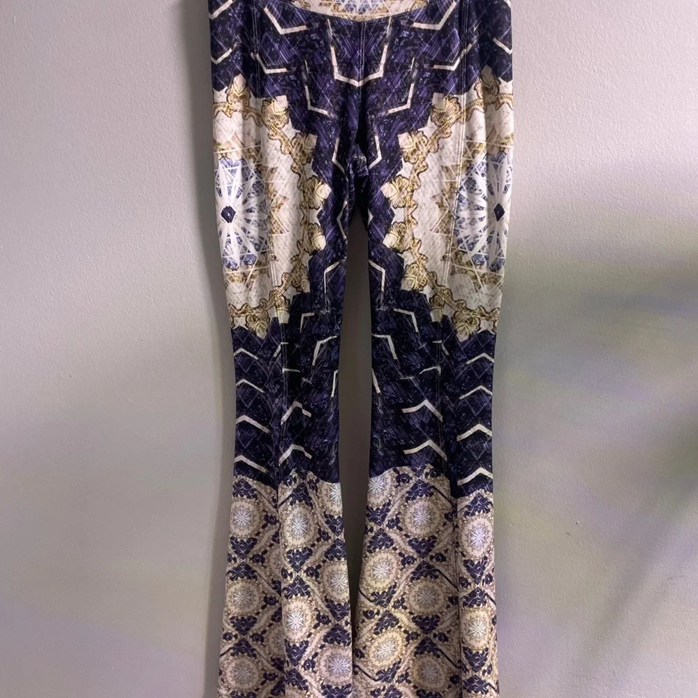 Women's Multicolor Patterned Pants - Picture 2 of 2